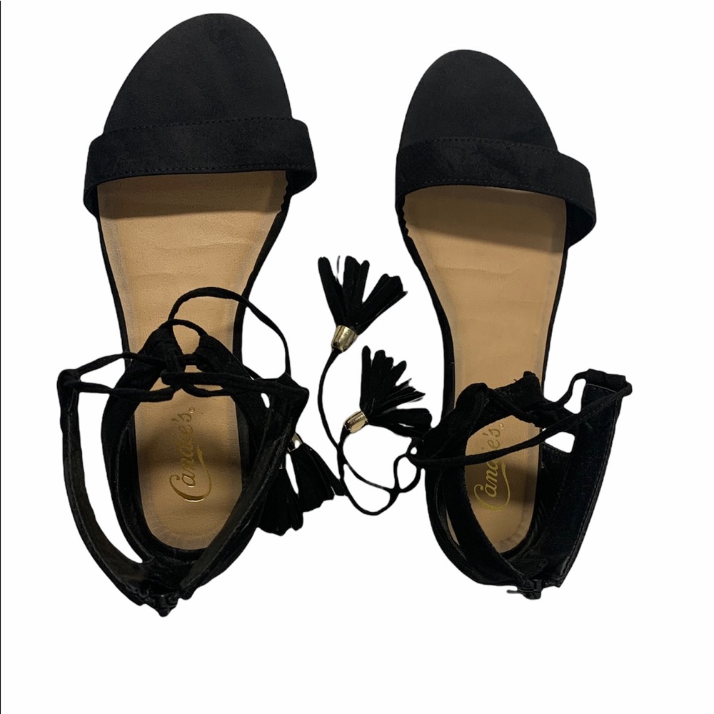 Candies Tie Flat Sandals